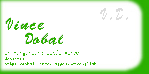 vince dobal business card